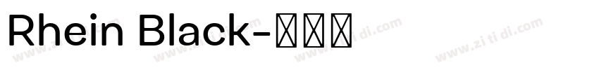 Rhein Black字体转换